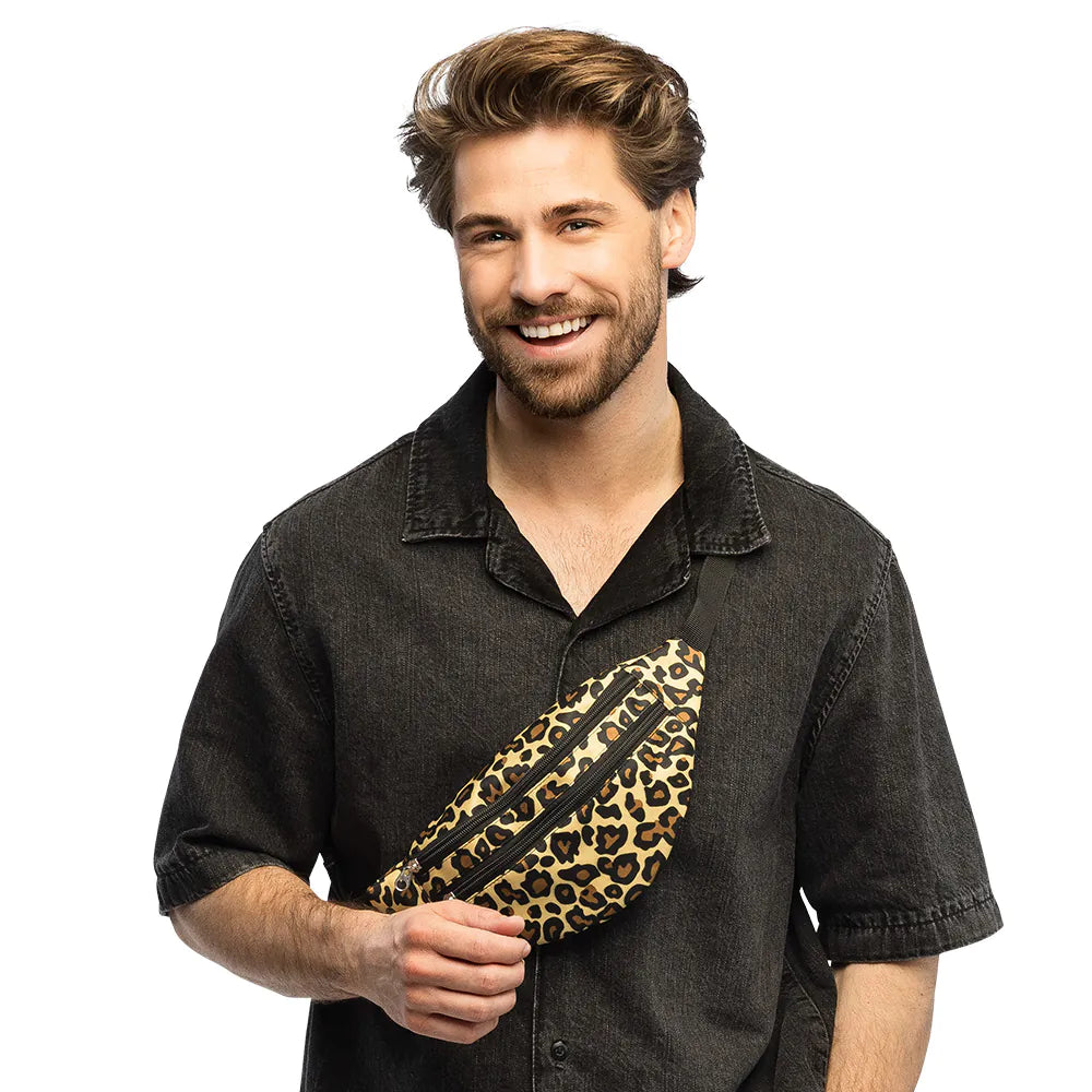 Magväska, leopard brun