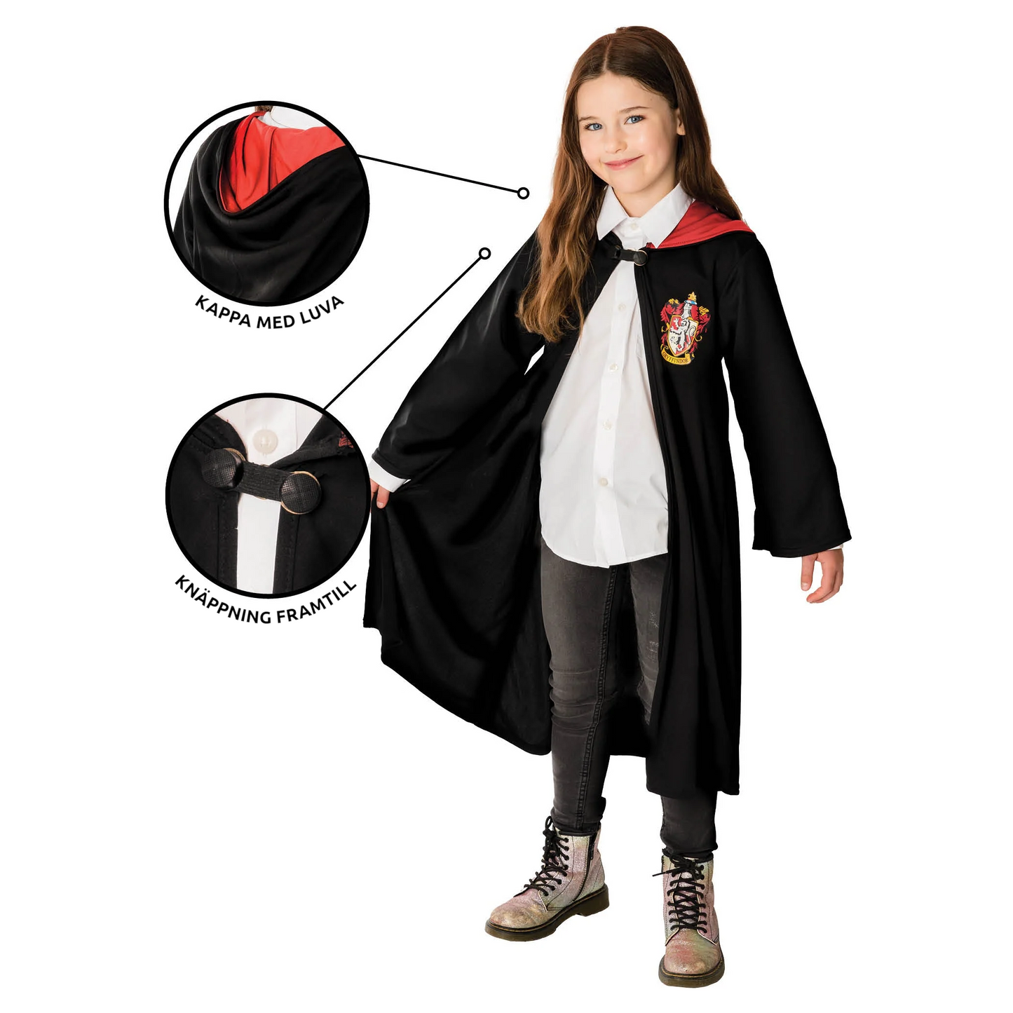 Barndräkt, Gryffindor Harry Potter 3-4 år