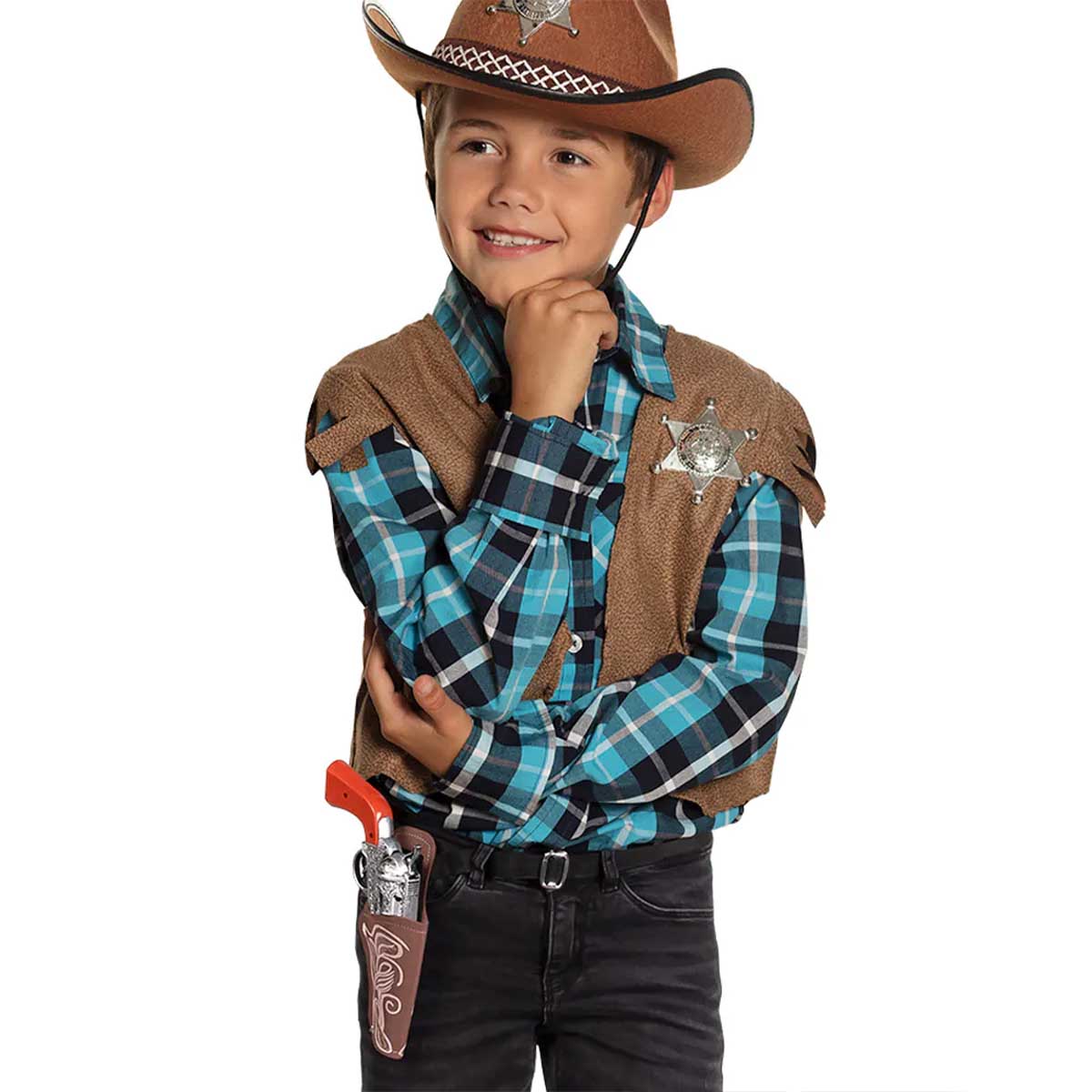 Cowboyset barn, pistol och hölster
