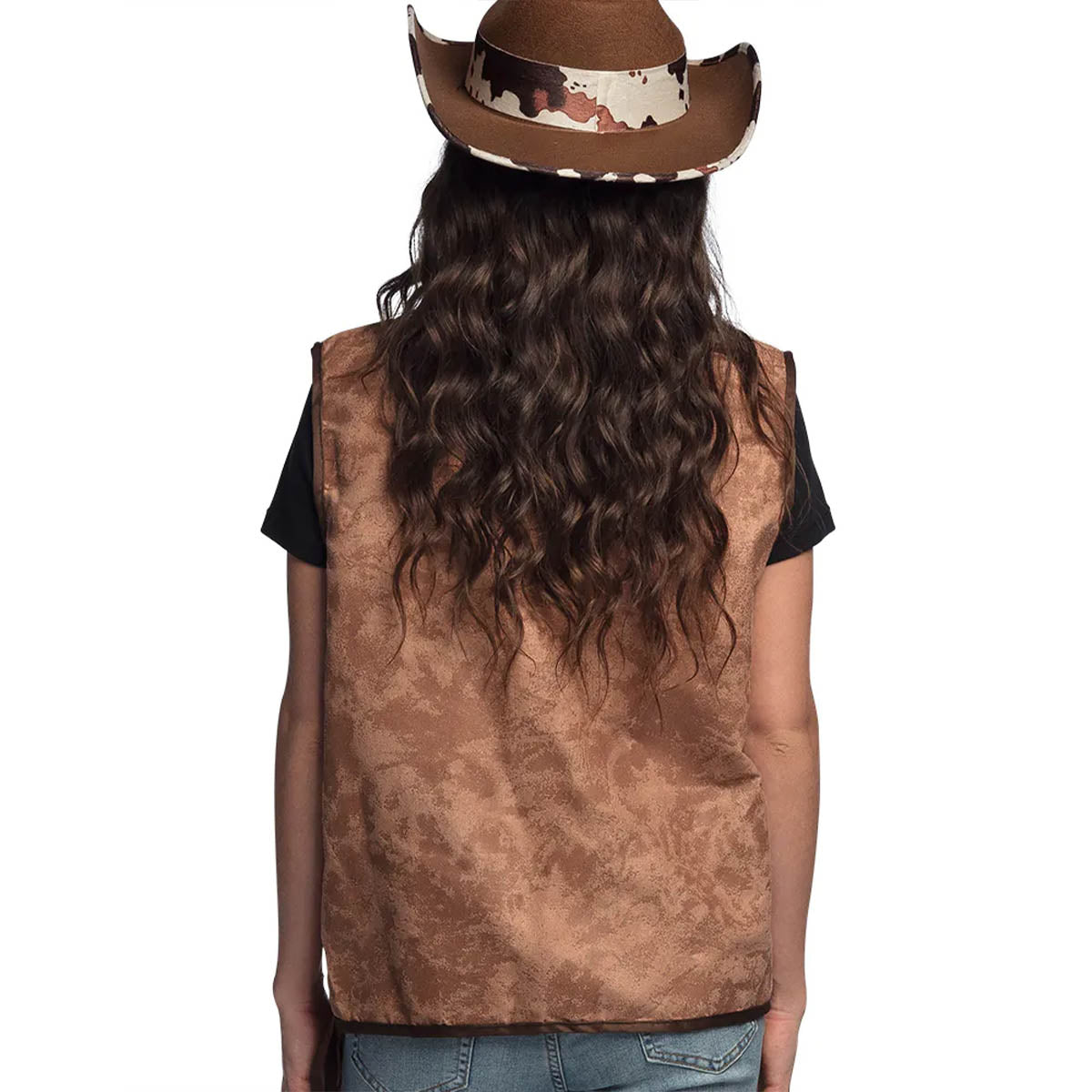 Cowboyväst, brun M