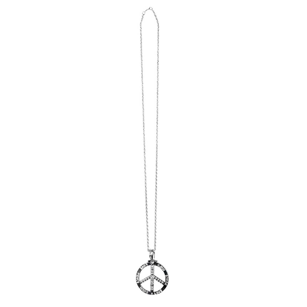 Halsband, peace silver