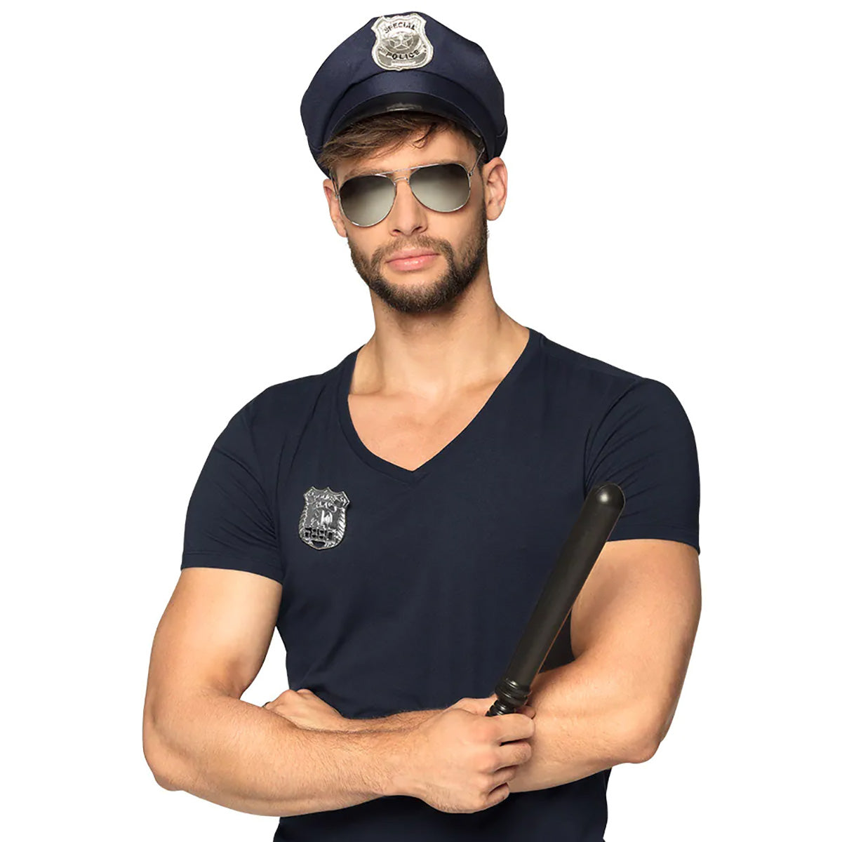 Maskeradset, polis blå