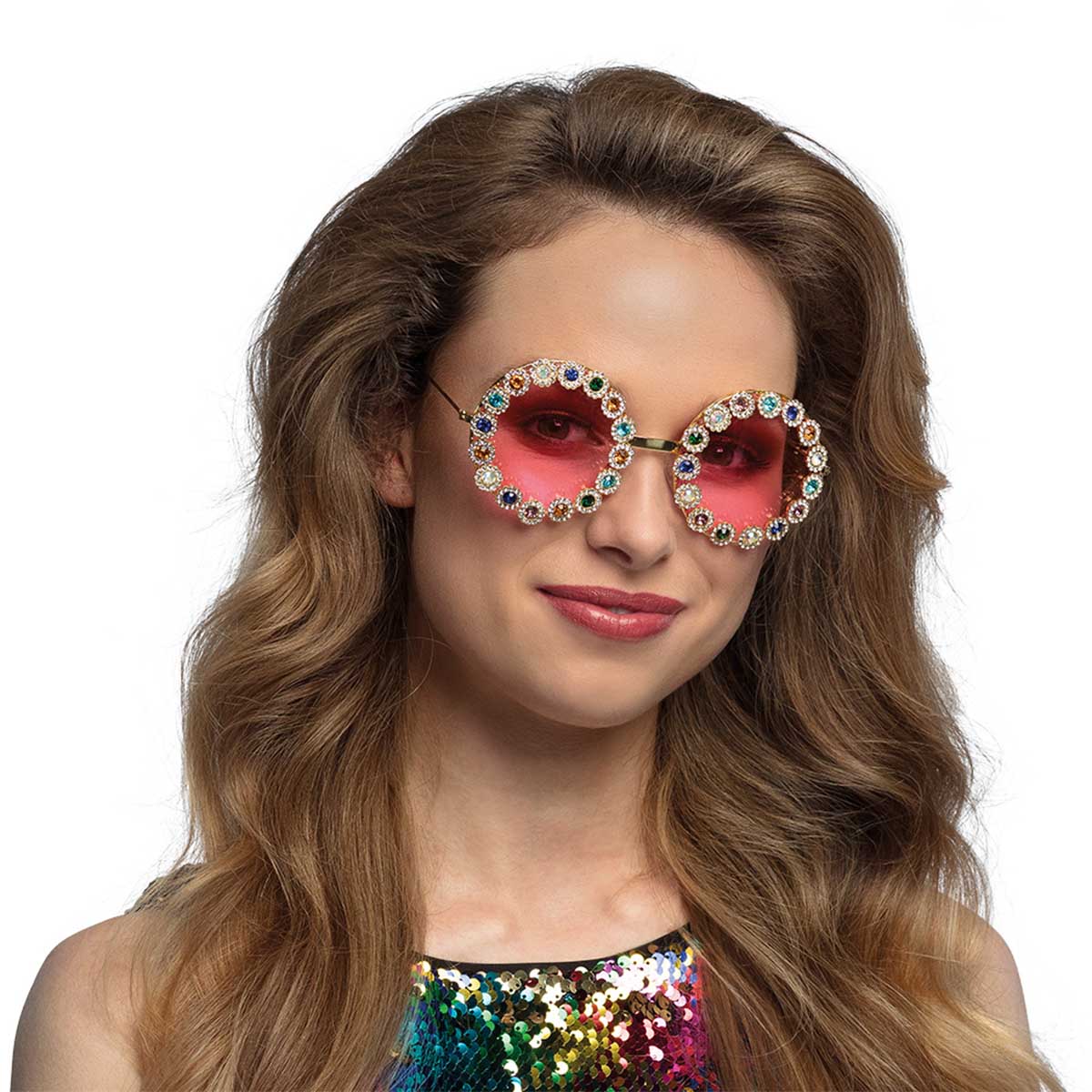 Glasögon, party crystal