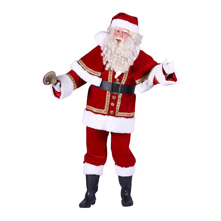 Tomtedräkt, deluxe med cape sammet M