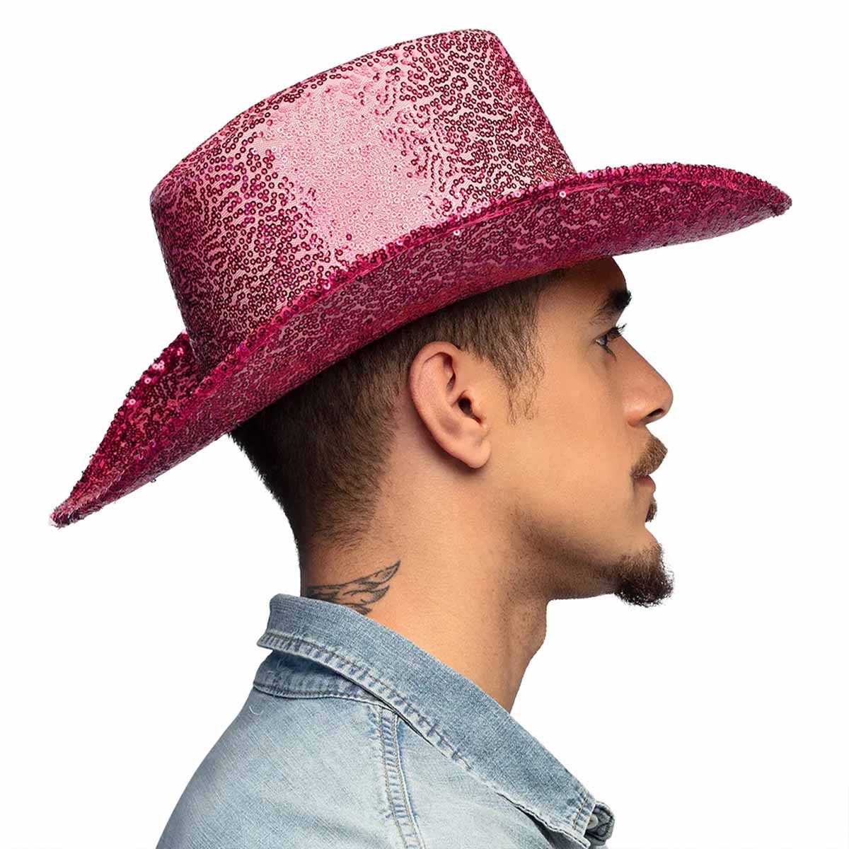Cowboyhatt, hot pink