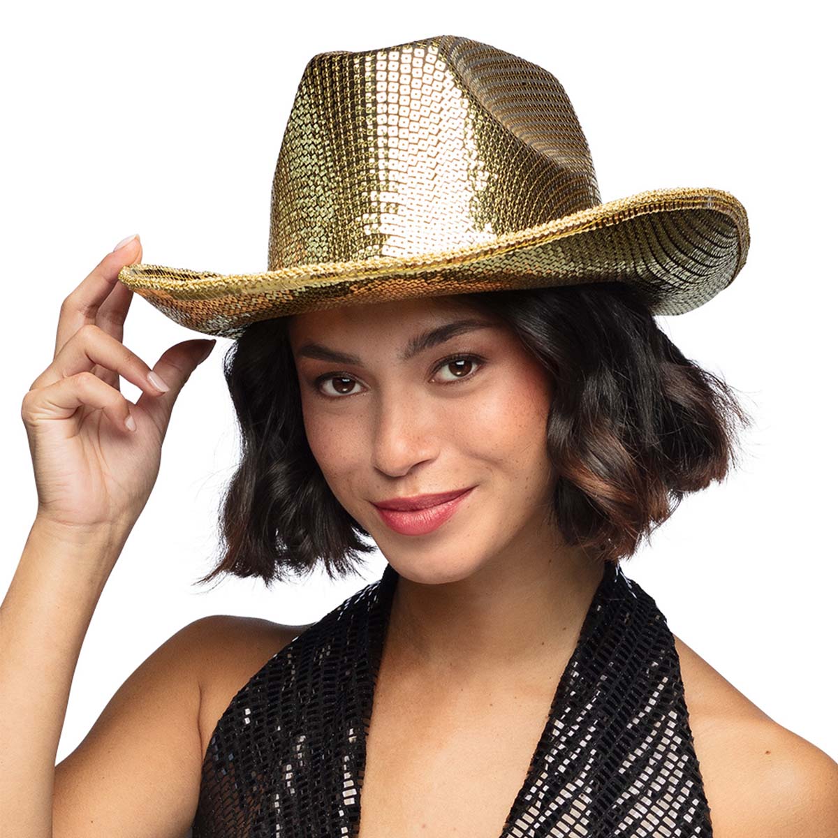 Cowboyhatt, groovy guld