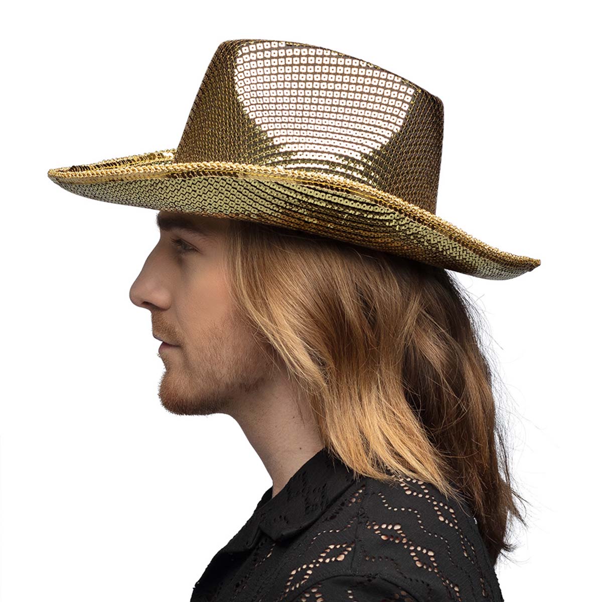 Cowboyhatt, groovy guld