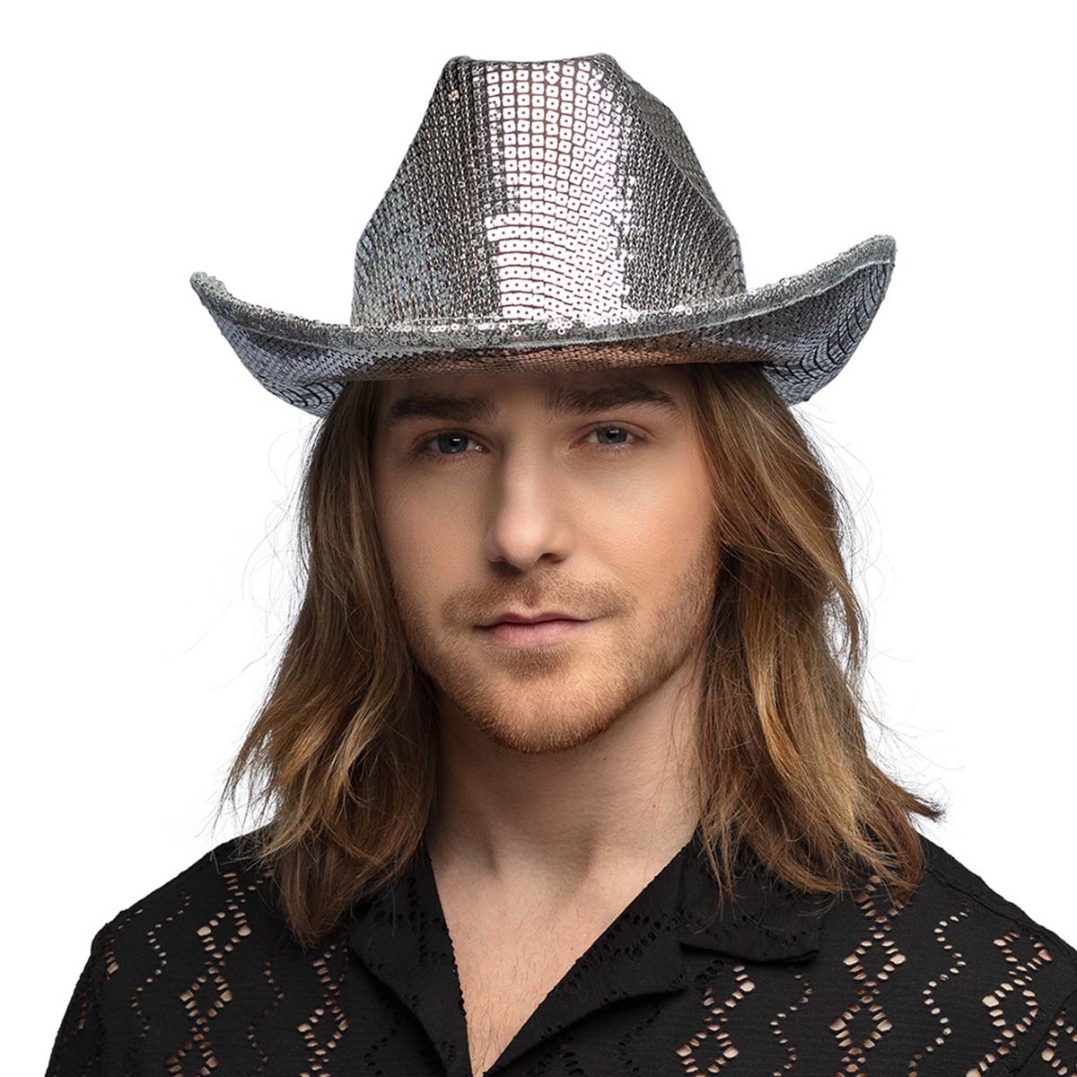Cowboyhatt, groovy silver