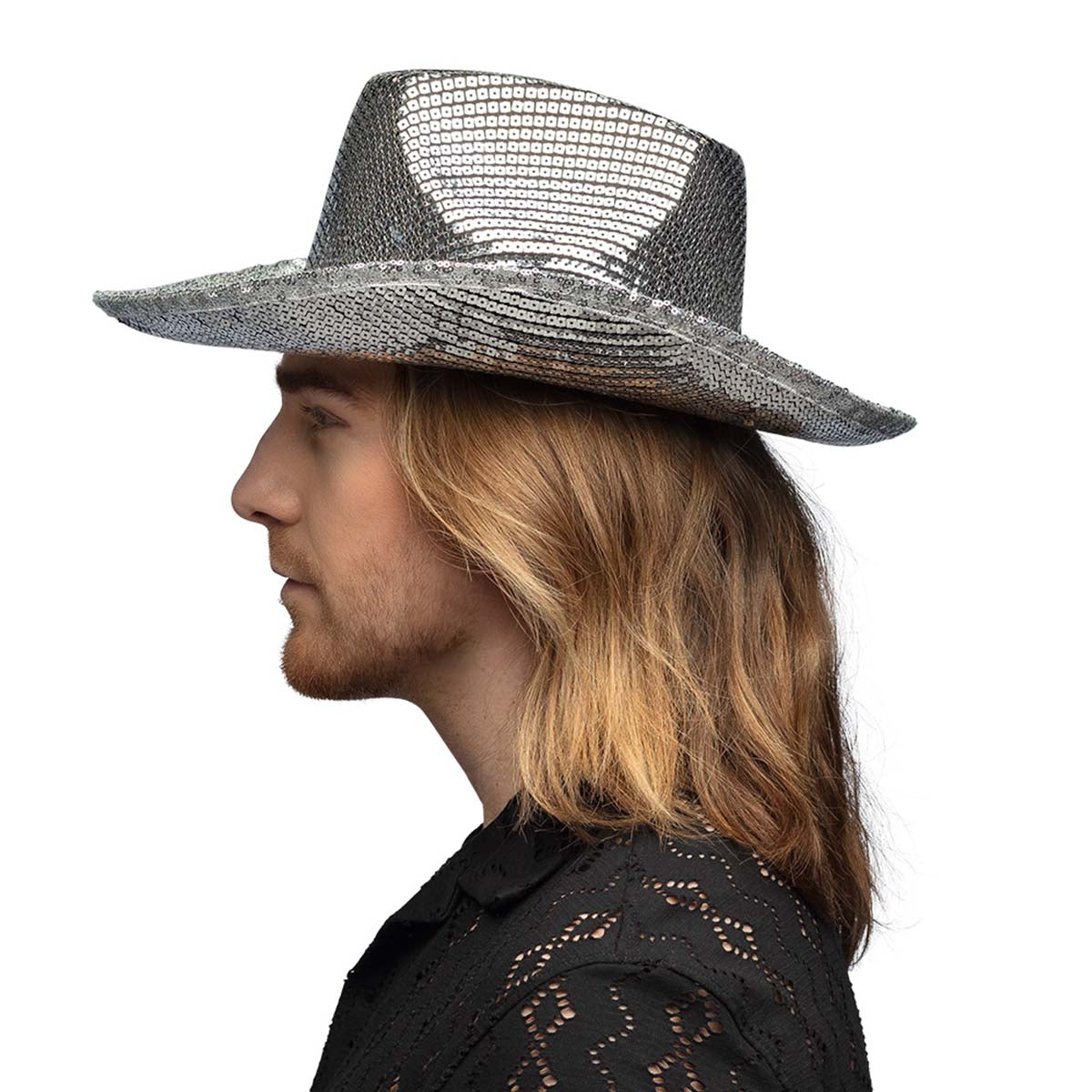 Cowboyhatt, groovy silver