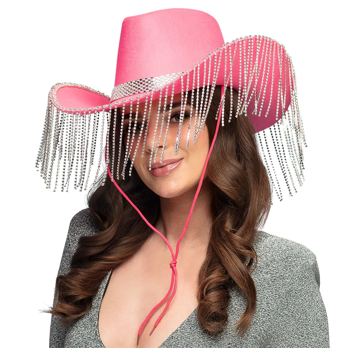 Cowboyhatt, showgirl rosa