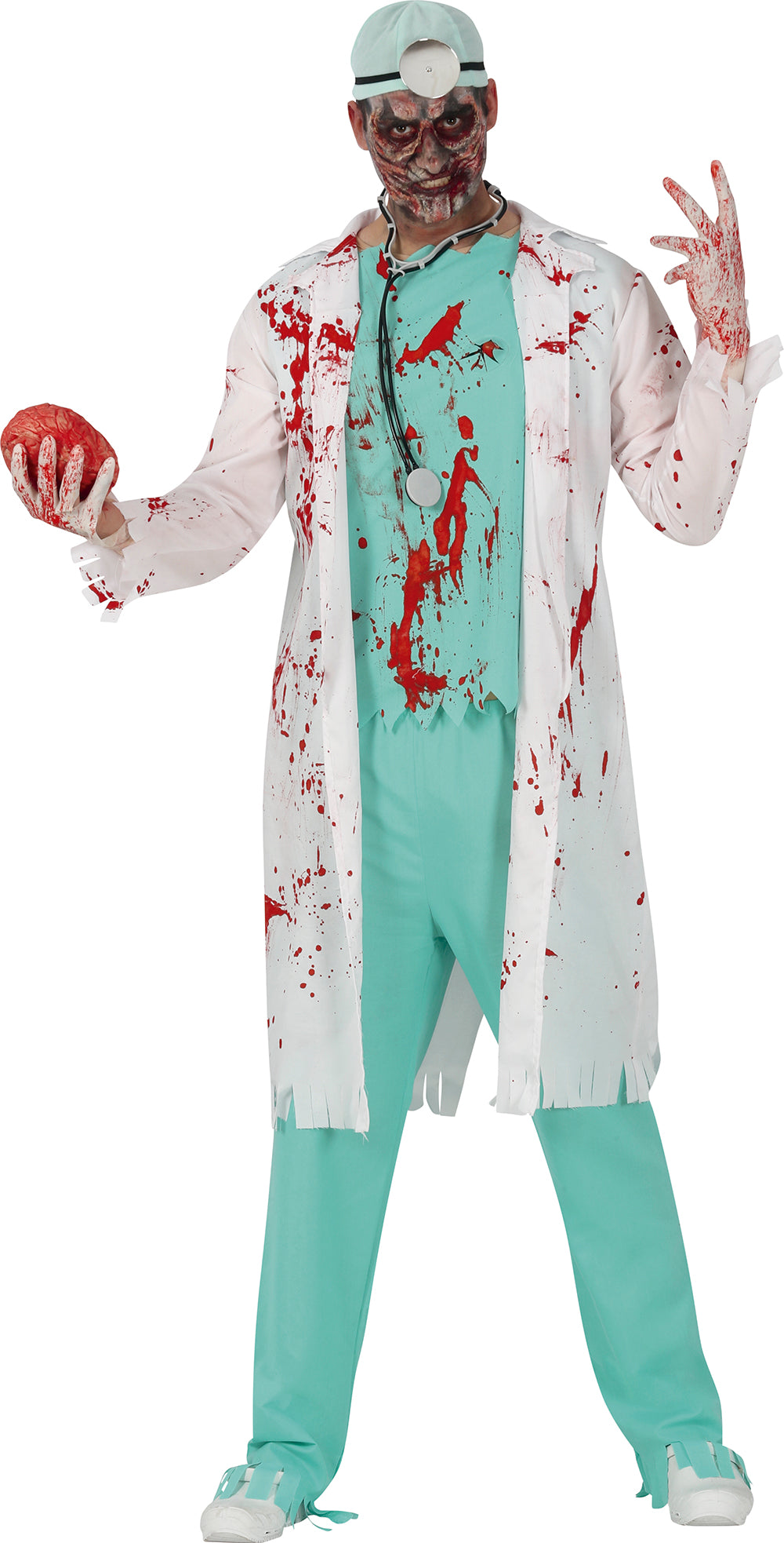 Tonårsdräkt, zombie doktor 14-16 år (168 cm)