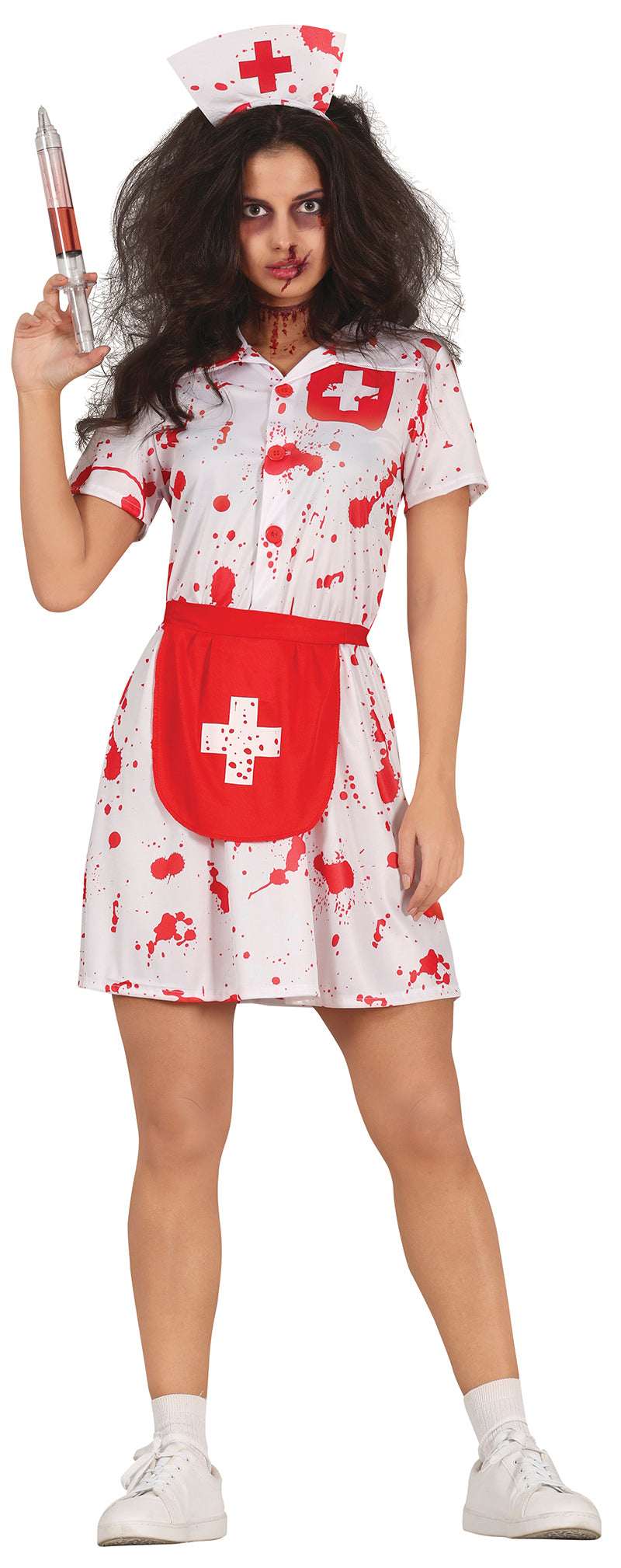 Tonårsdräkt, zombie sjuksköterska 14-16 år (168 cm)