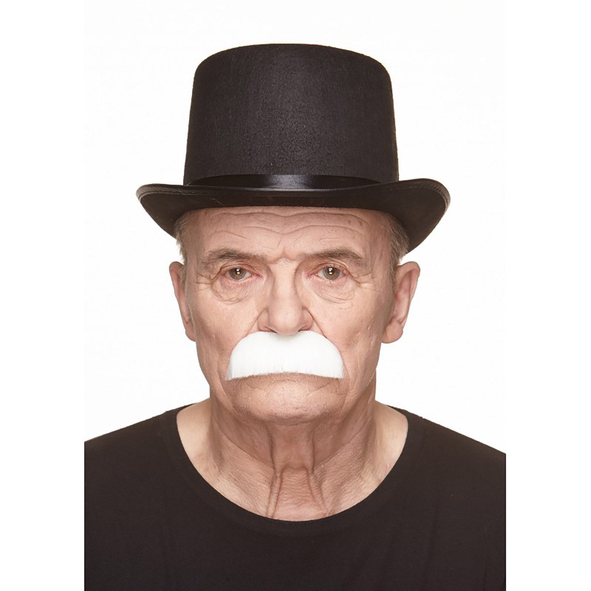 Mustasch, barkeep vit