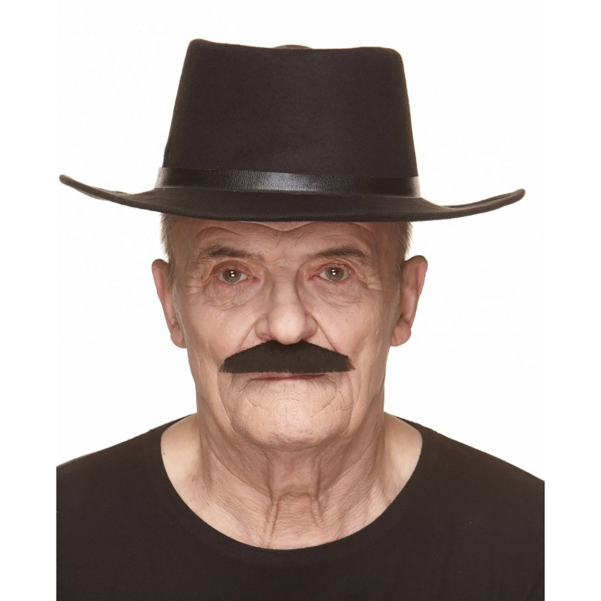 Mustasch, butler svart