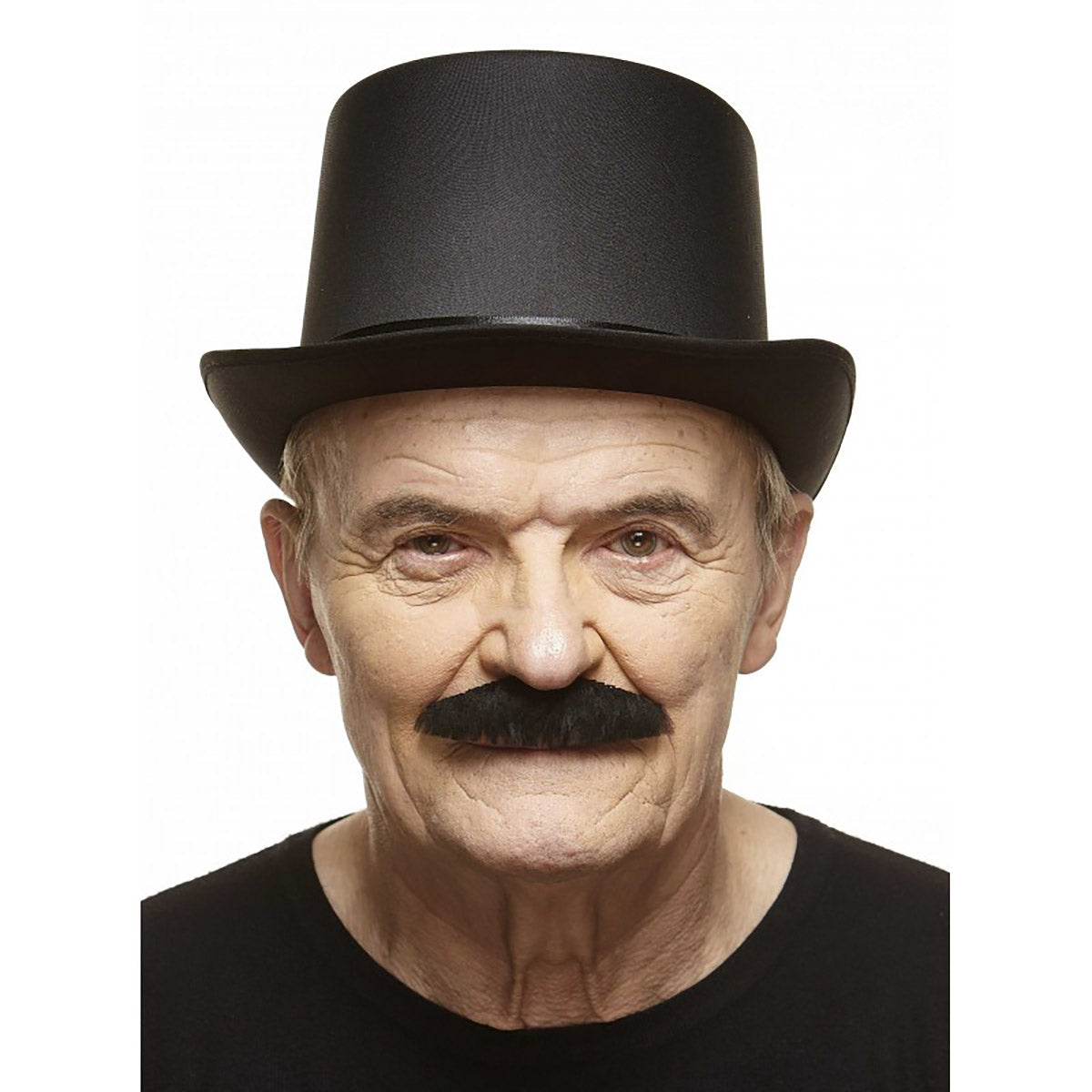 Mustasch, butler svart