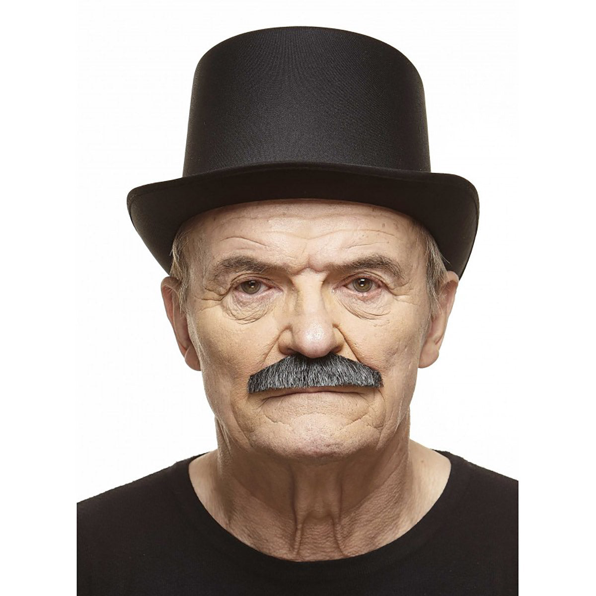 Mustasch, butler svart/vit