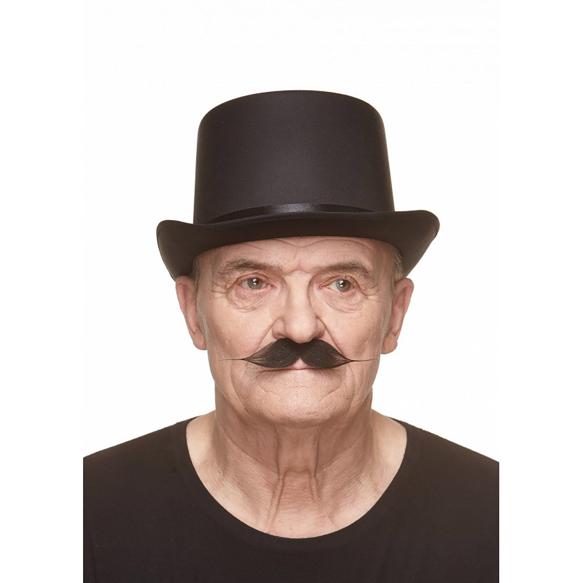Mustasch, gentleman svart