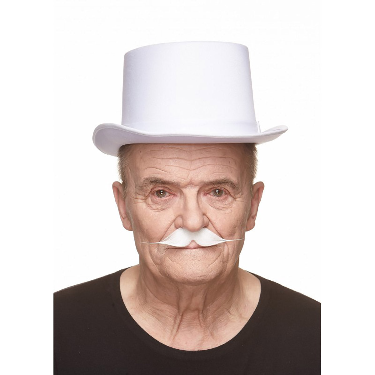 Mustasch, gentleman vit