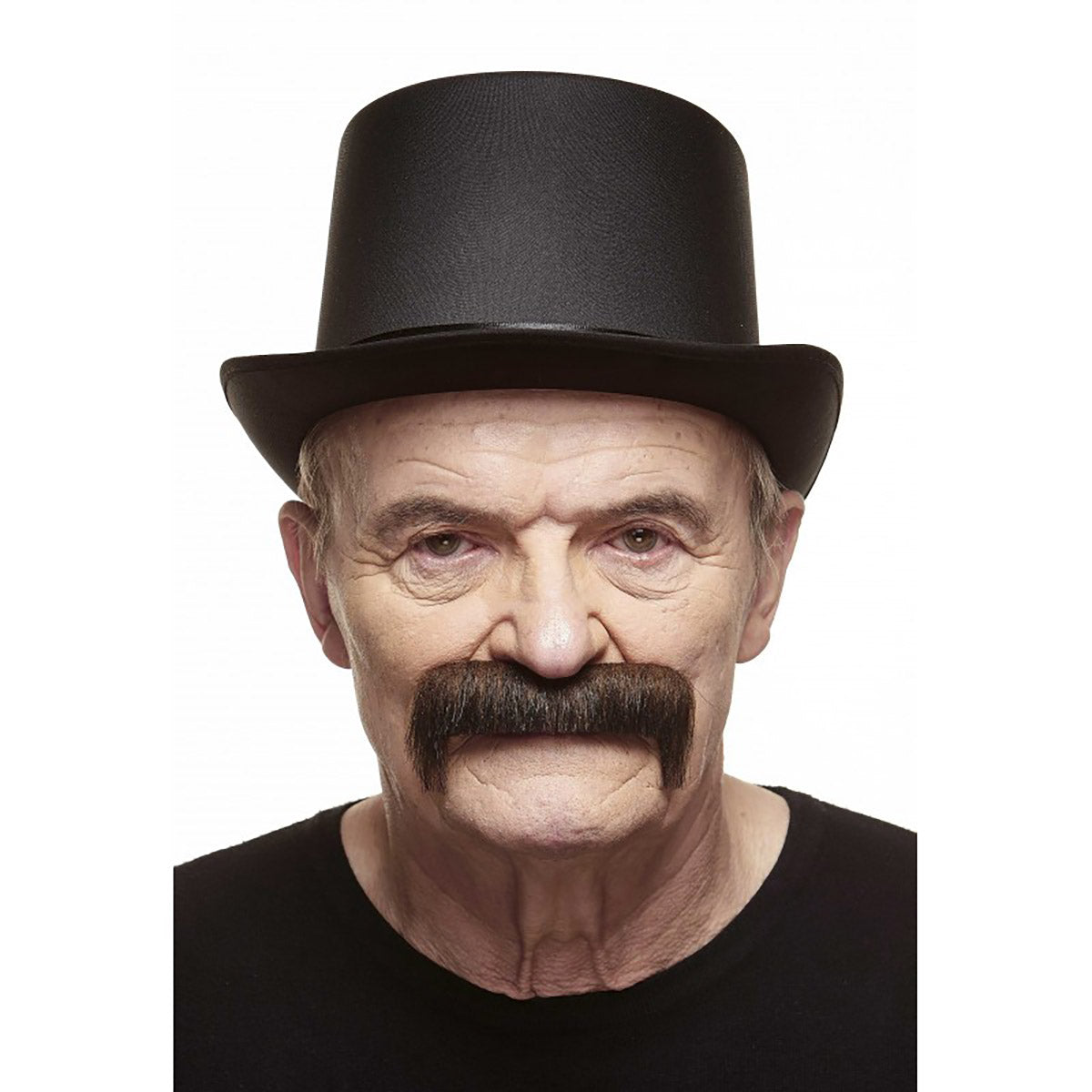 Mustasch, magnum brun/grå