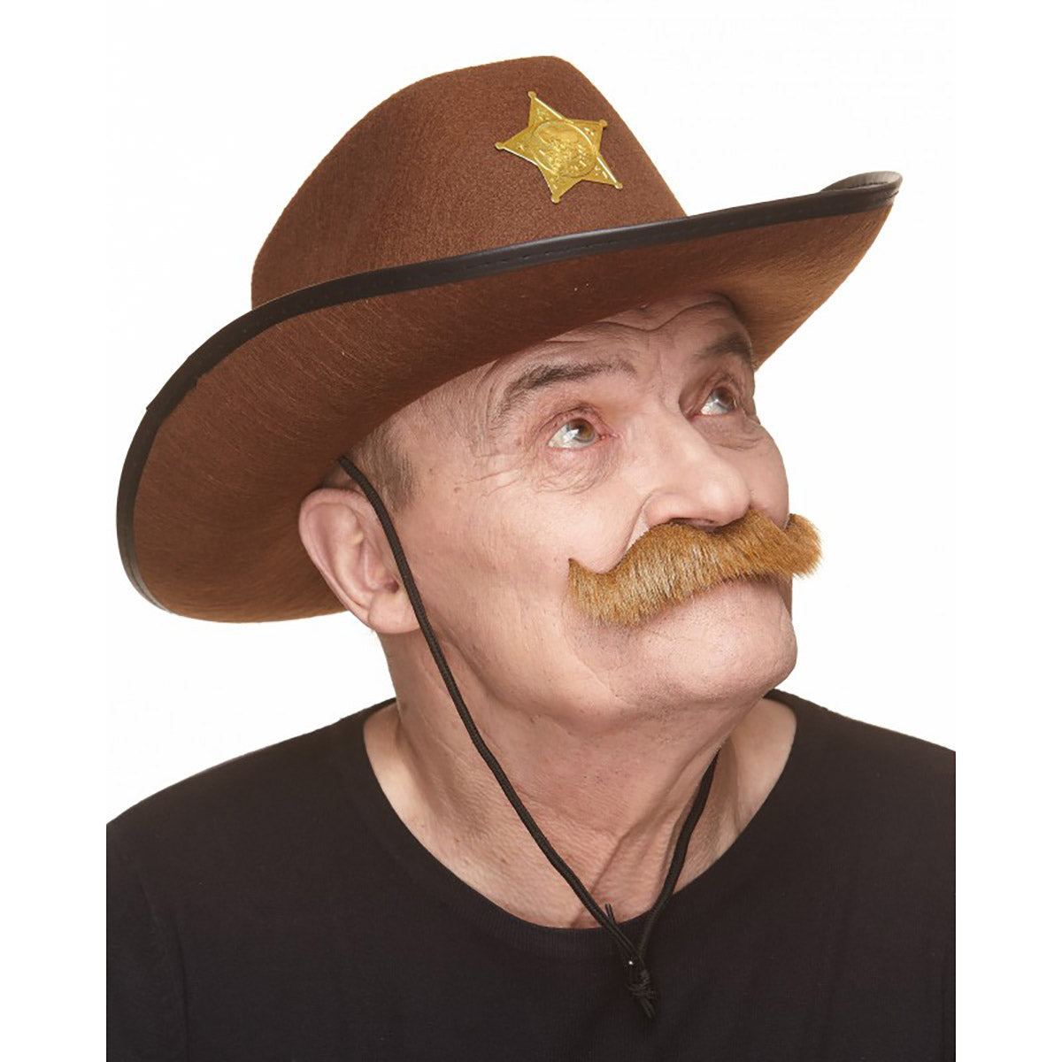 Mustasch, sheriff kastanj