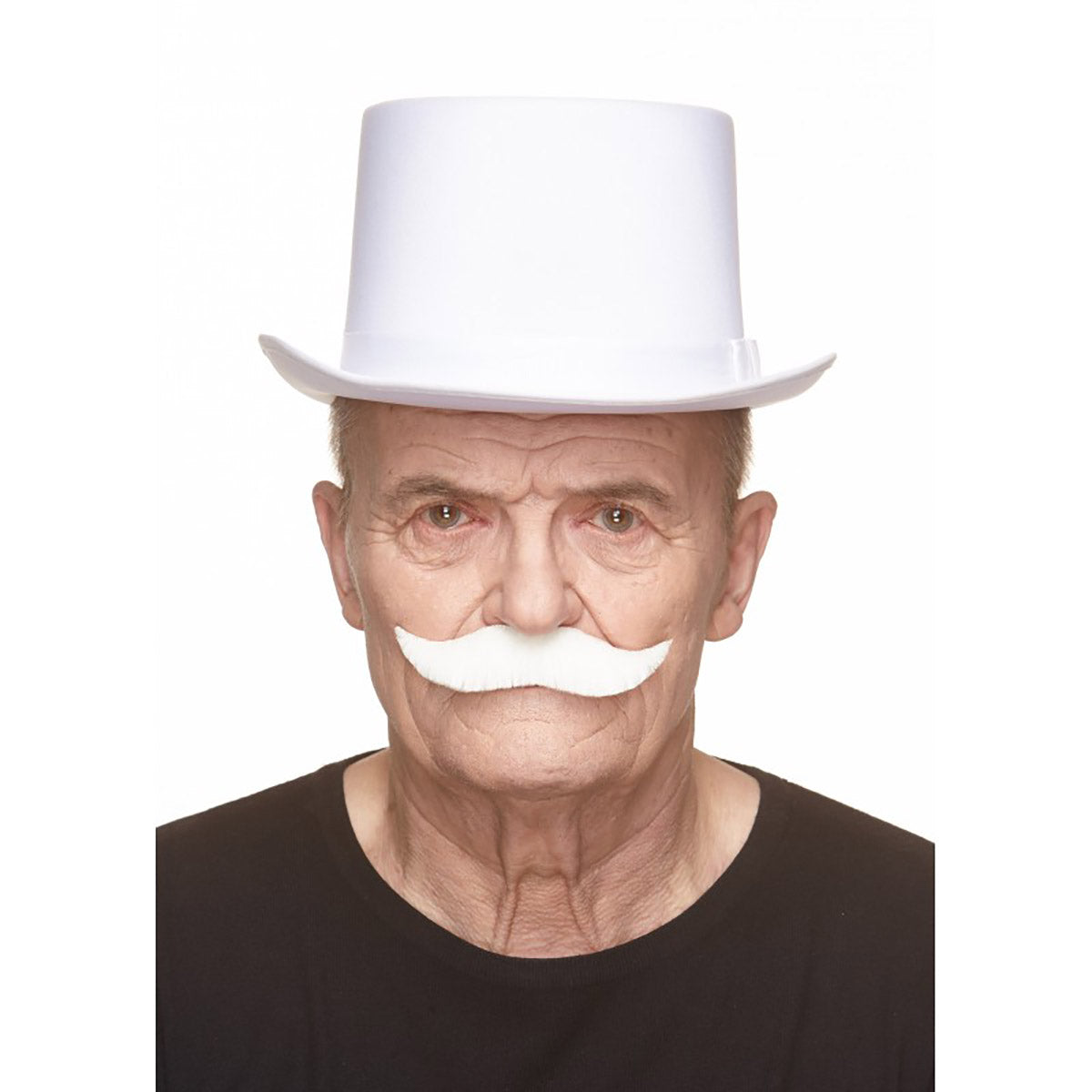 Mustasch, captain vit