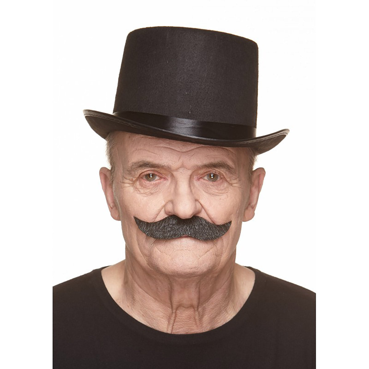 Mustasch, captain grå/vit