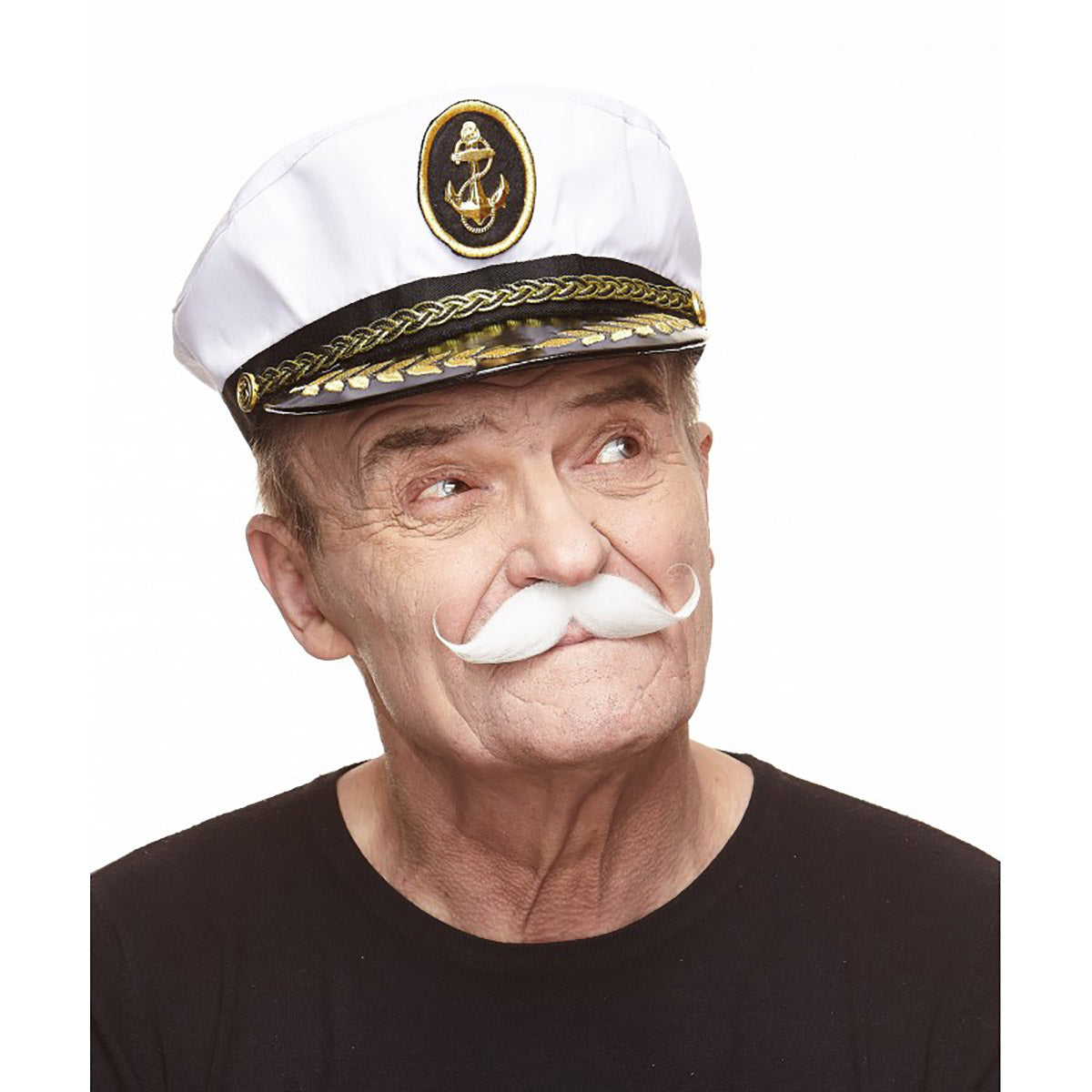 Mustasch, detective vit