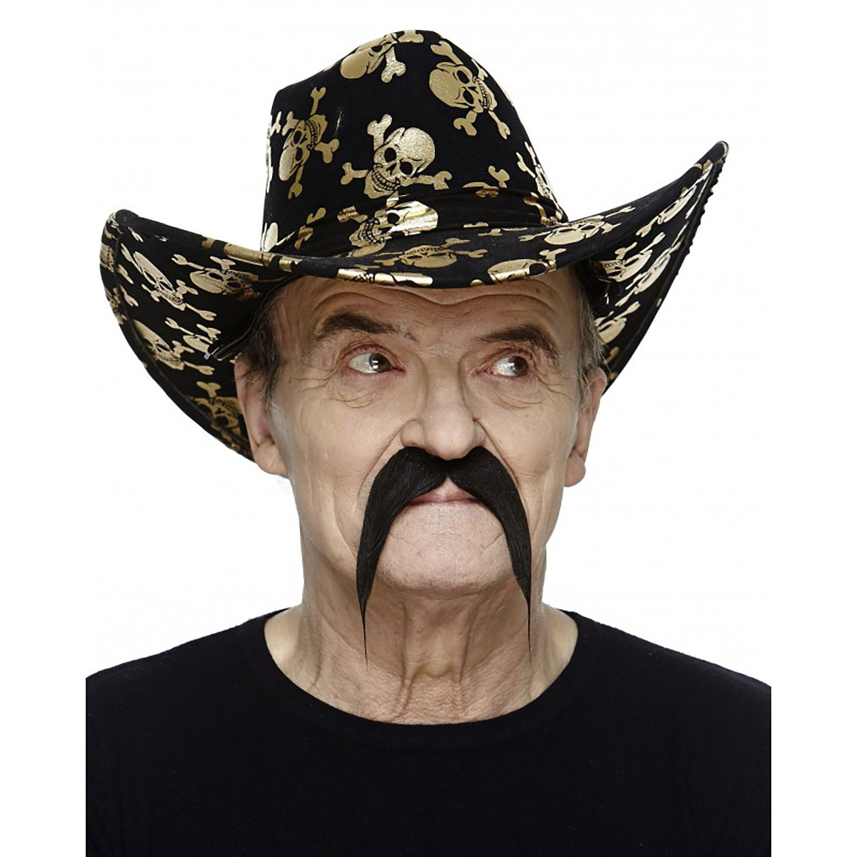 Mustasch, ranger svart
