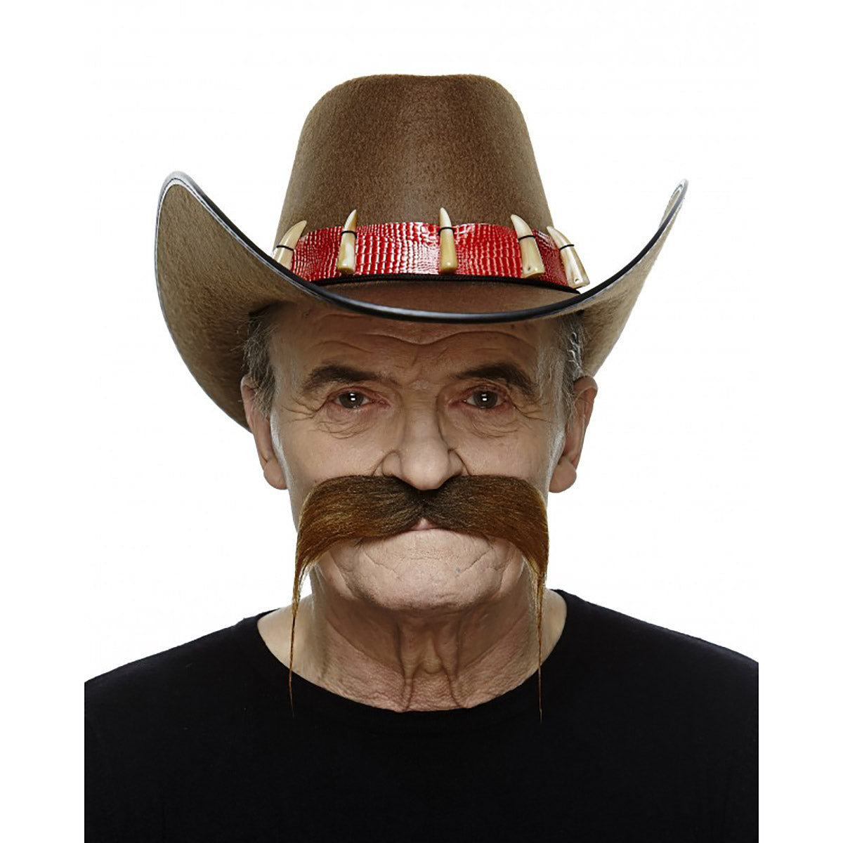 Mustasch, outlaw brun