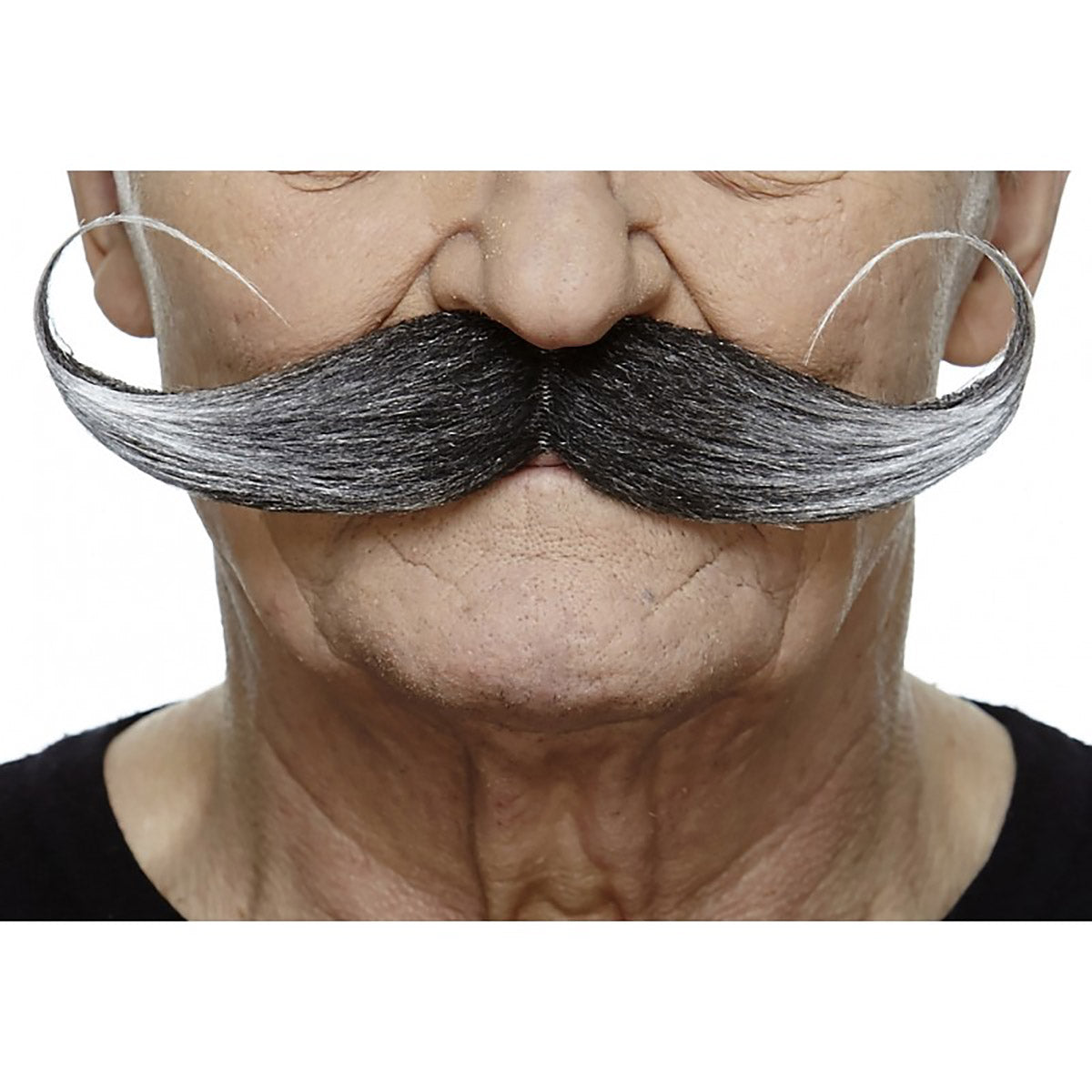 Mustasch, showman svart/vit