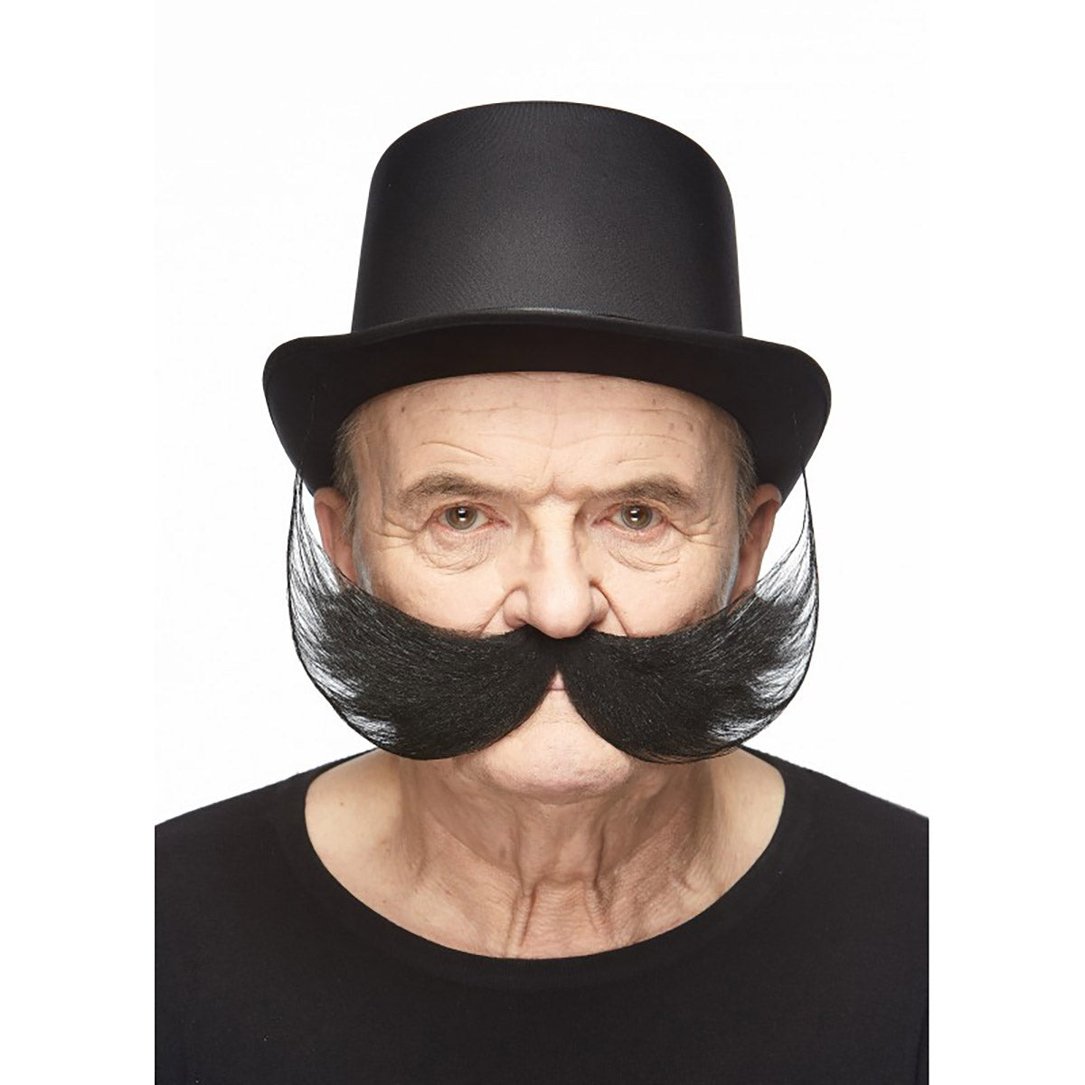 Mustasch, inventor svart