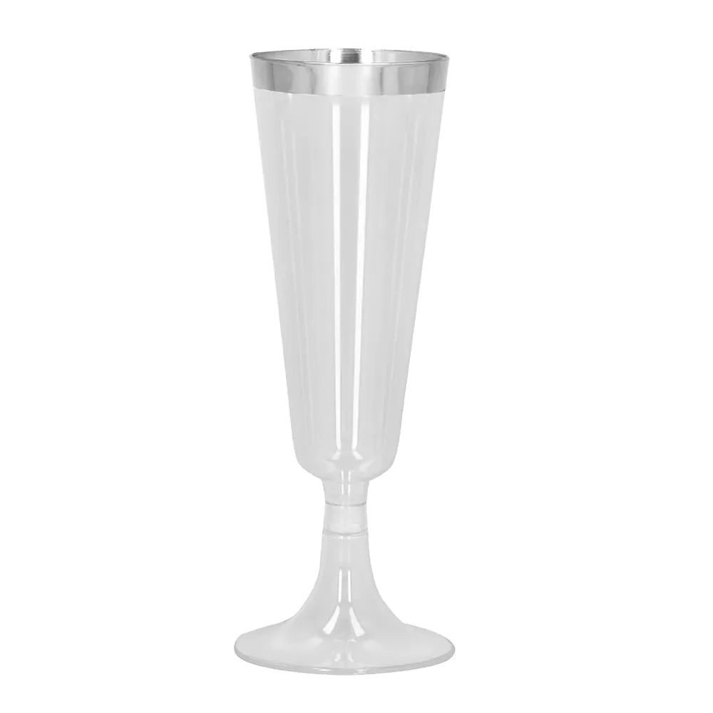 Plastglas, silver 4 st