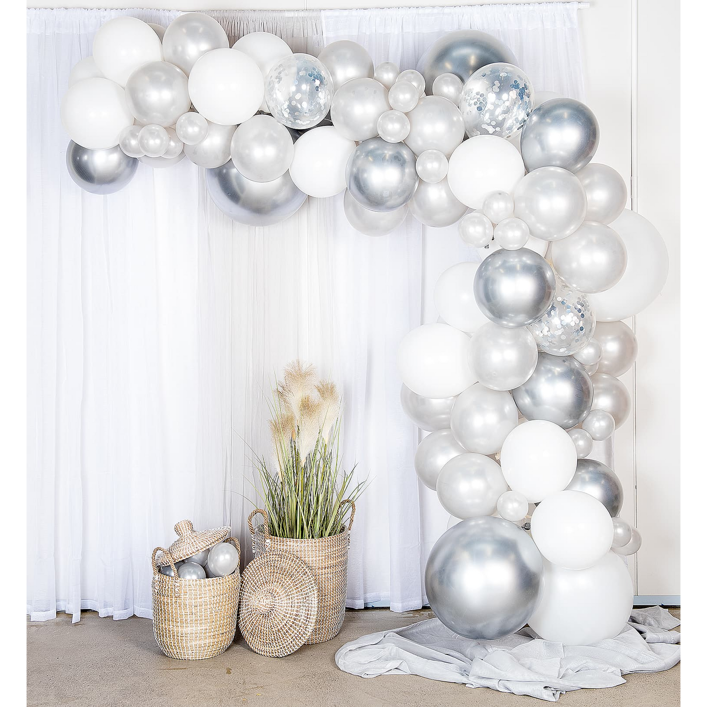 Ballongbåge, silver/krom