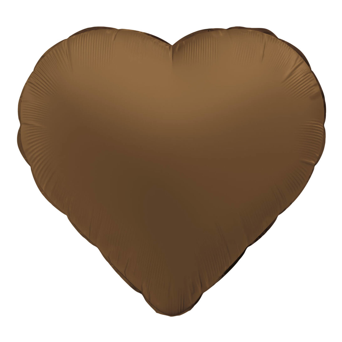Folieballong, hjärta chocolate brown 45 cm