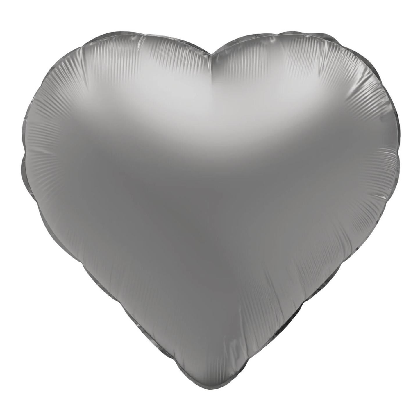 Folieballong, hjärta moonlight silver 45 cm