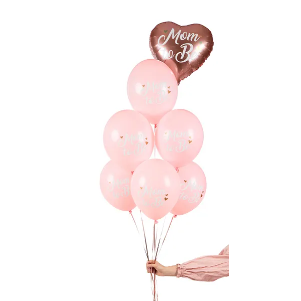 Ballonger, mom to be ljusrosa 30 cm 6 st