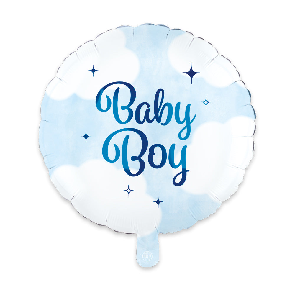 Folieballong, baby boy blå 46 cm