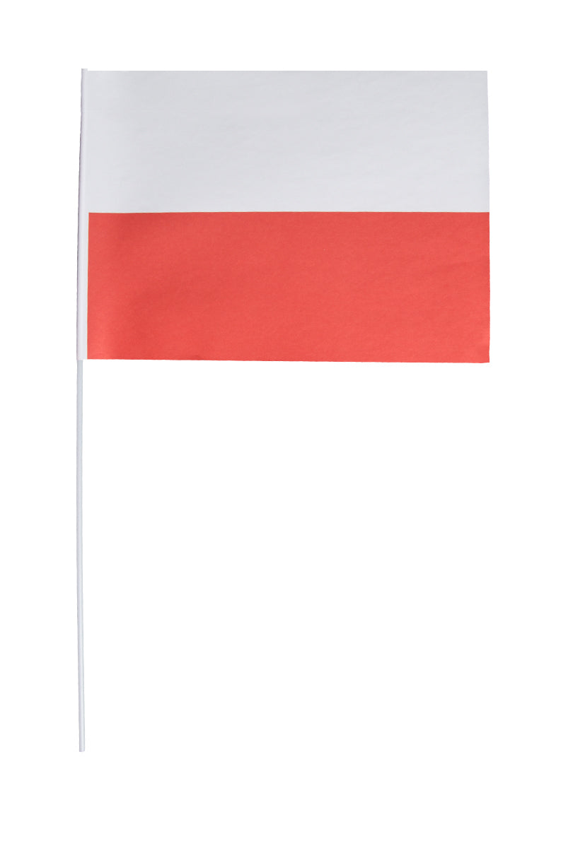 Pappersflagga, Polen 27x20 cm