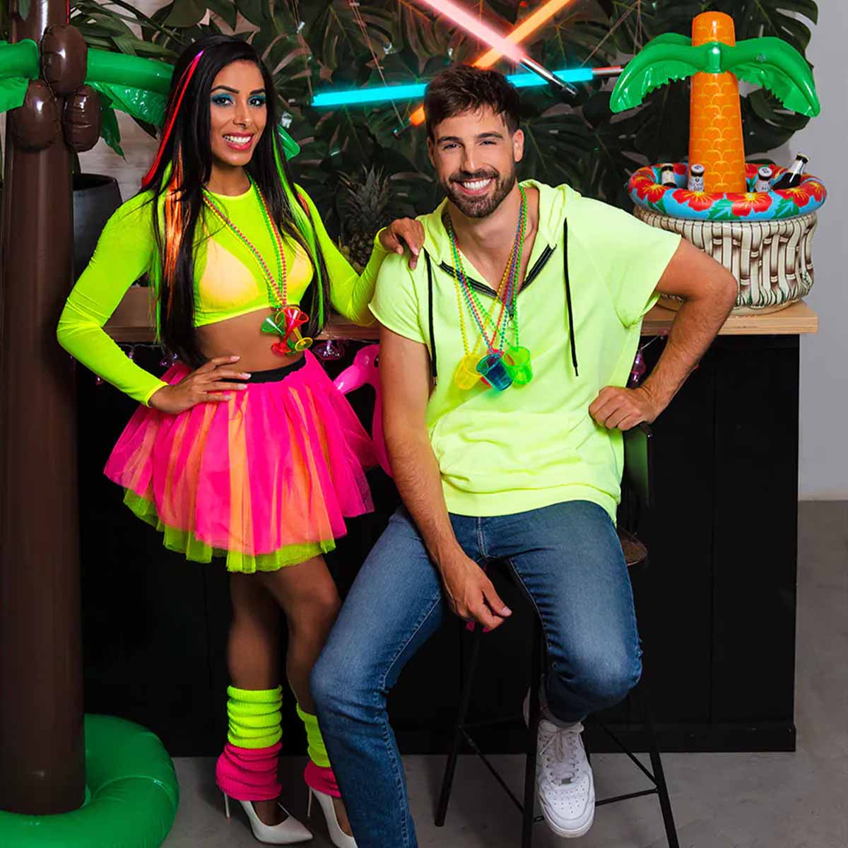 Uppblåsbar, palm 180 cm