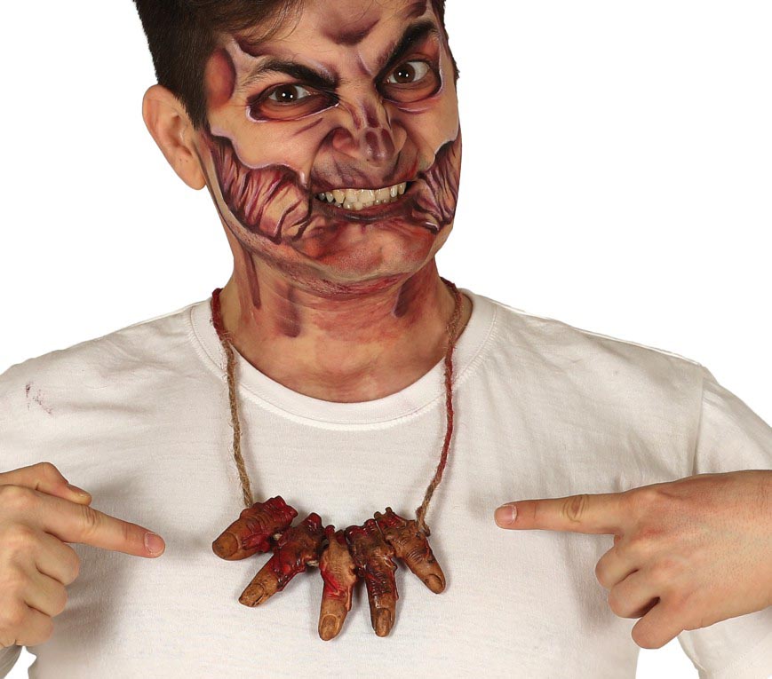 Prop, avskurna fingrar halsband