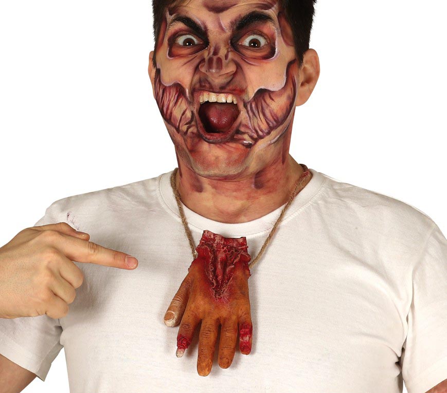 Prop, avhuggen hand halsband