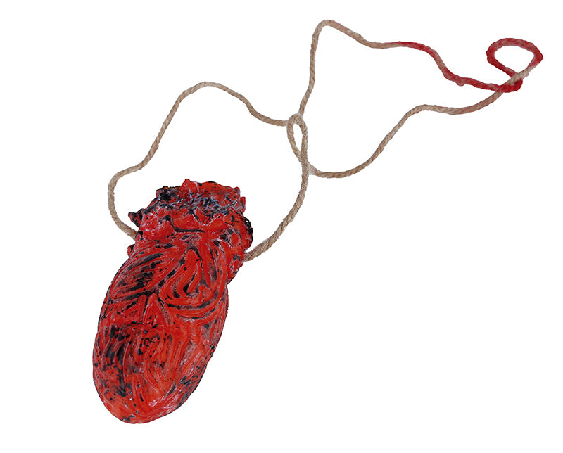 Prop, utslitet hjärta halsband