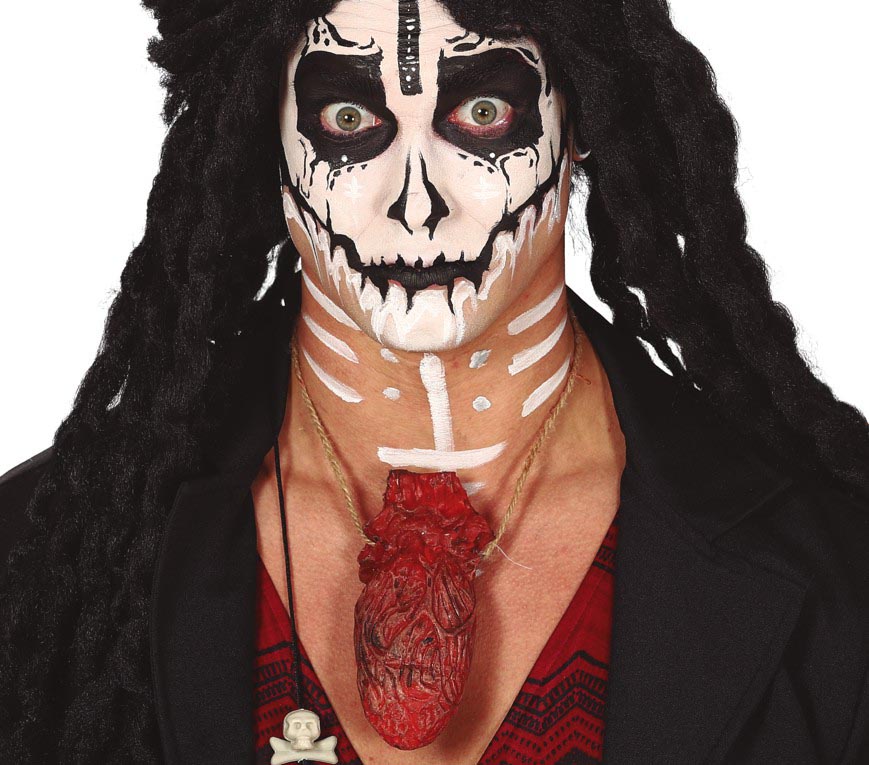 Prop, utslitet hjärta halsband