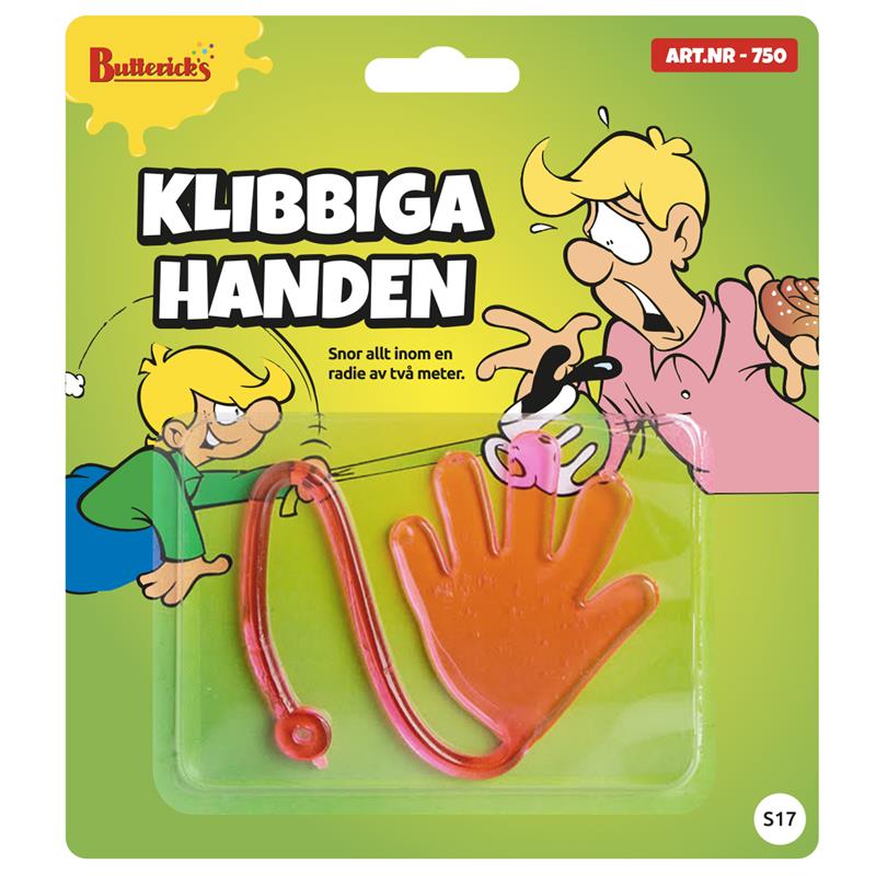 Klibbiga handen