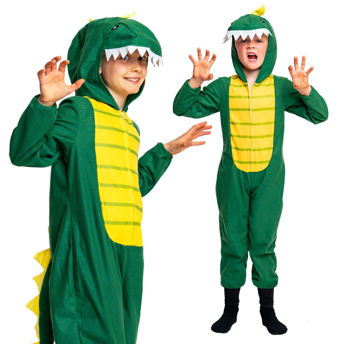 Barndräkt, dinosaurie 122/128 cl