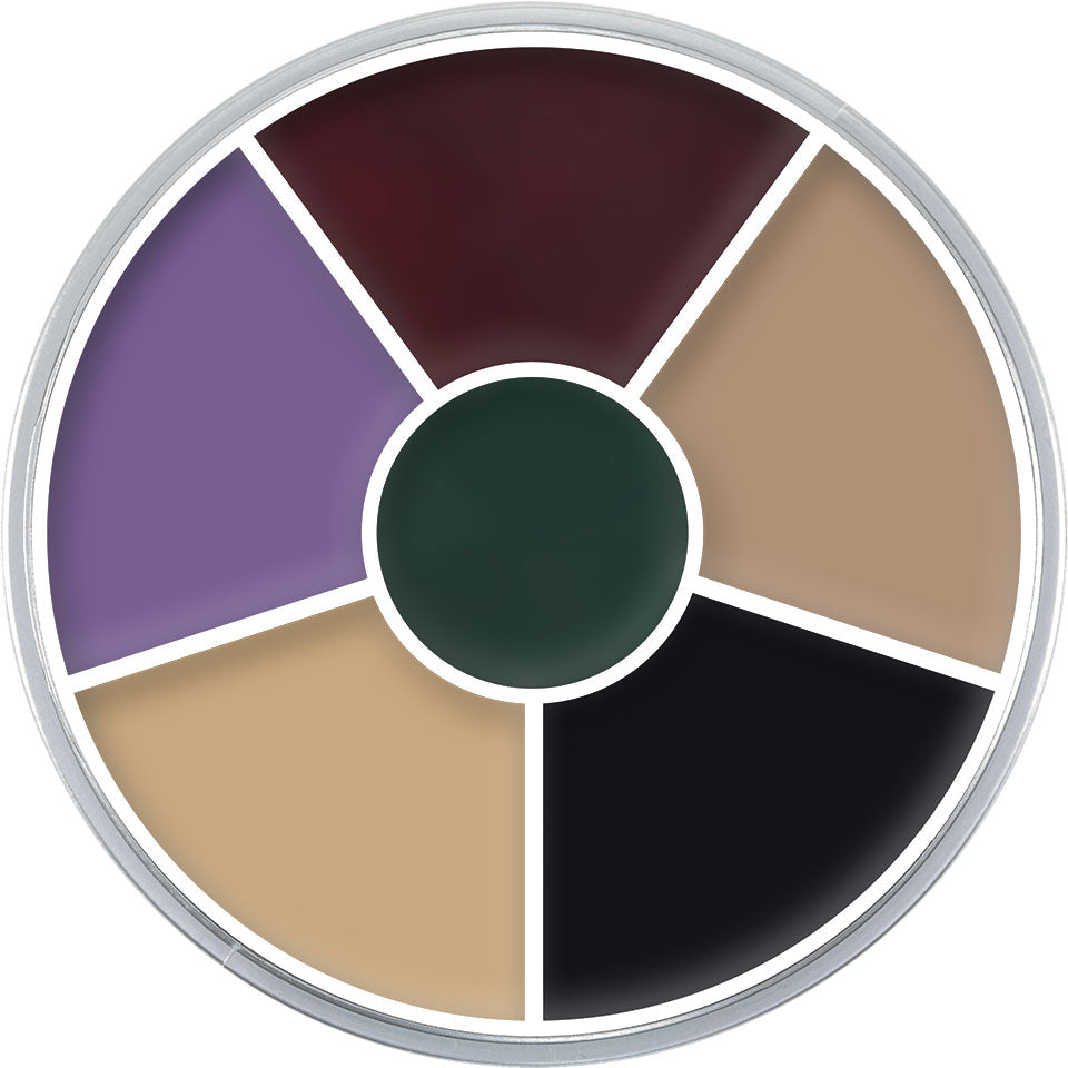 Kryolan Cream Color Circle, black eye 6 färger 30 g