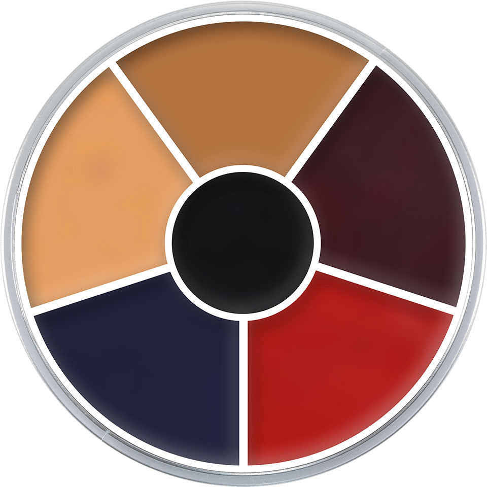 Kryolan Cream Color Circle, burned skin 6 färger 30 g
