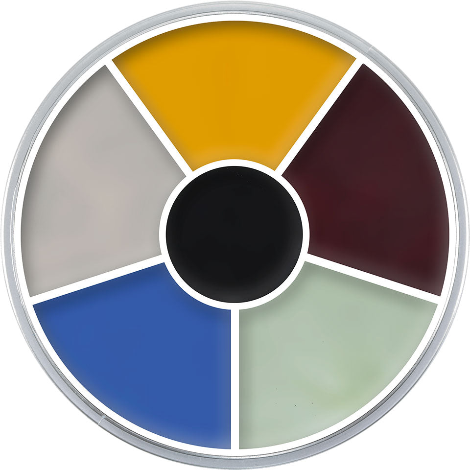 Kryolan Cream Color Circle, monster 6 färger 30 g