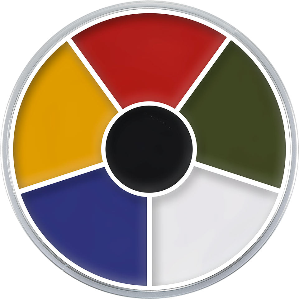Kryolan Cream Color Circle, multi 6 färger 30 g