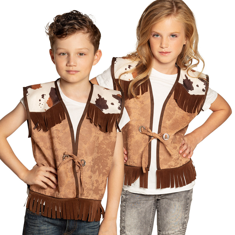 Cowboyväst barn, vilda västern 4-6 år